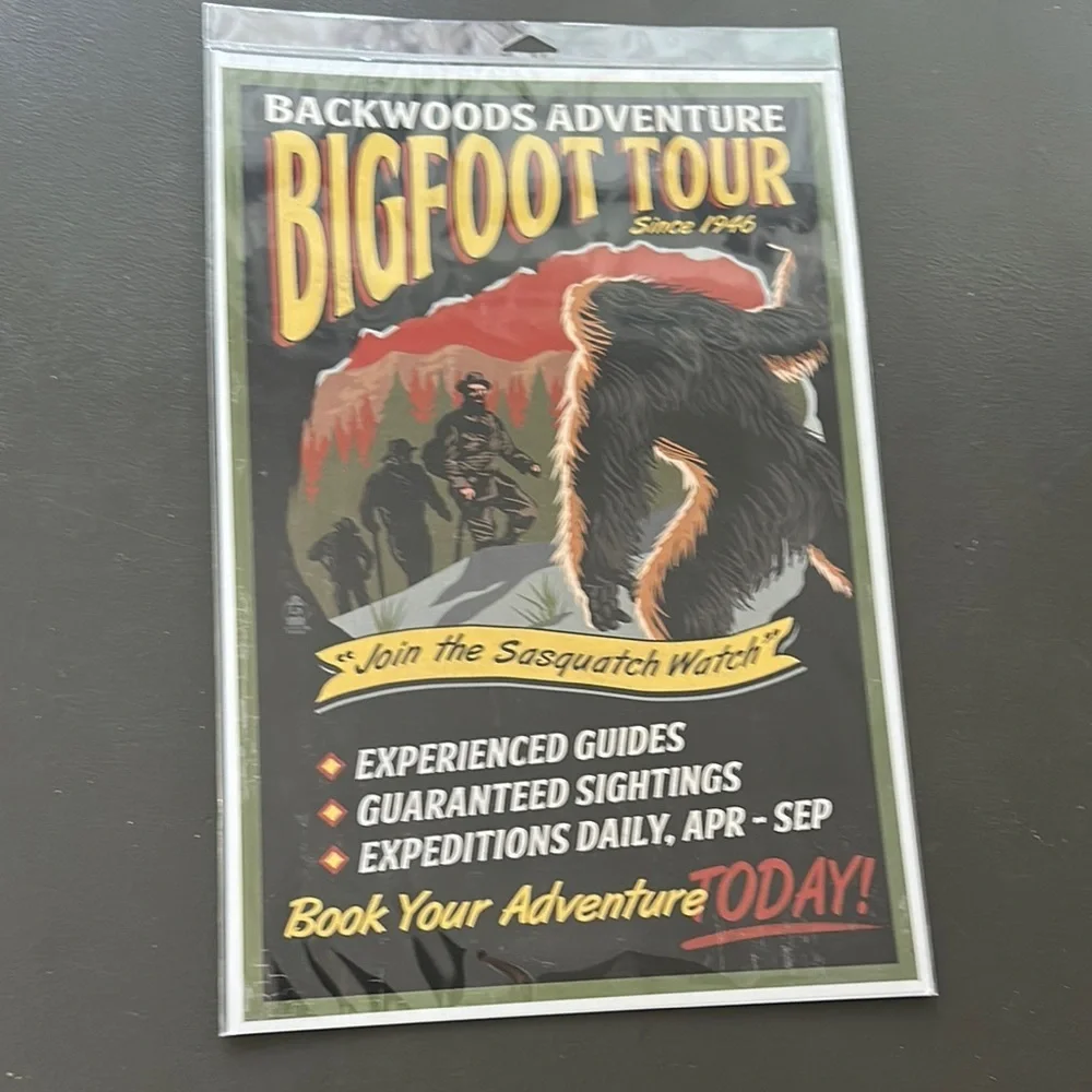 Backwoods Adventure Bigfoot‎ Tour High Quality Print 12